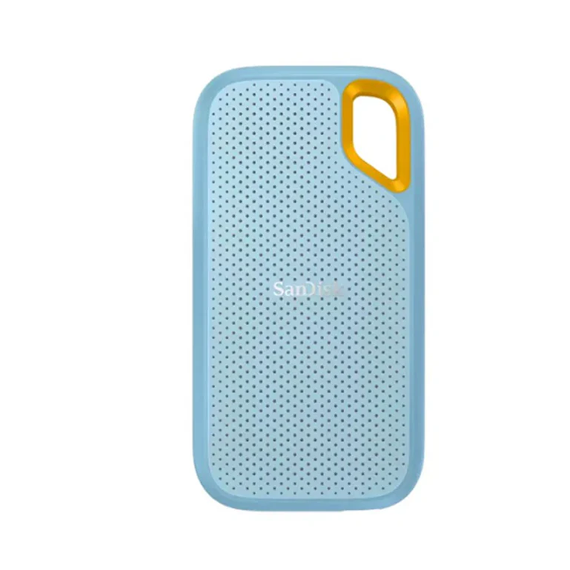 SanDisk 2 TB Extreme Portable SSD V2 USB 3.2 Gen 2 Type-C Up to 1050 MB/s Speed (Sky Blue) SanDisk 2 TB Extreme Portable SSD V2 USB 3.2 Gen 2 Type-C Up to 1050 MB/s Speed (Sky Blue)